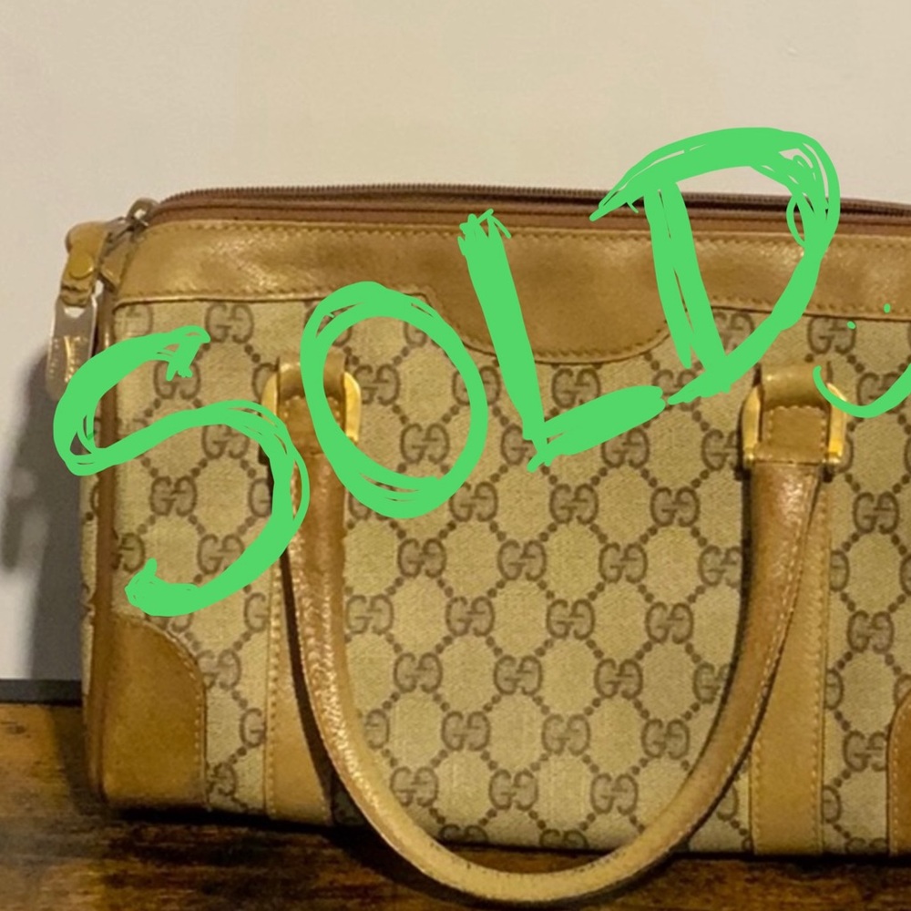 Gucci Brown Monogram Handbag